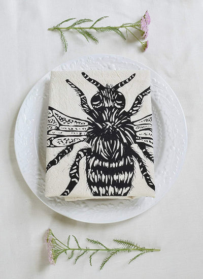 Organic Honeybee Tea Towel