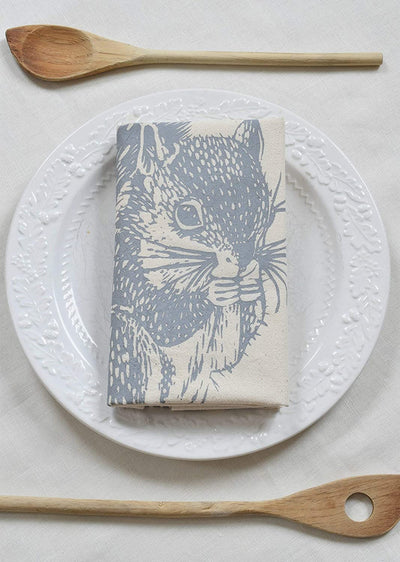 Organic Squirrel Tea Towel