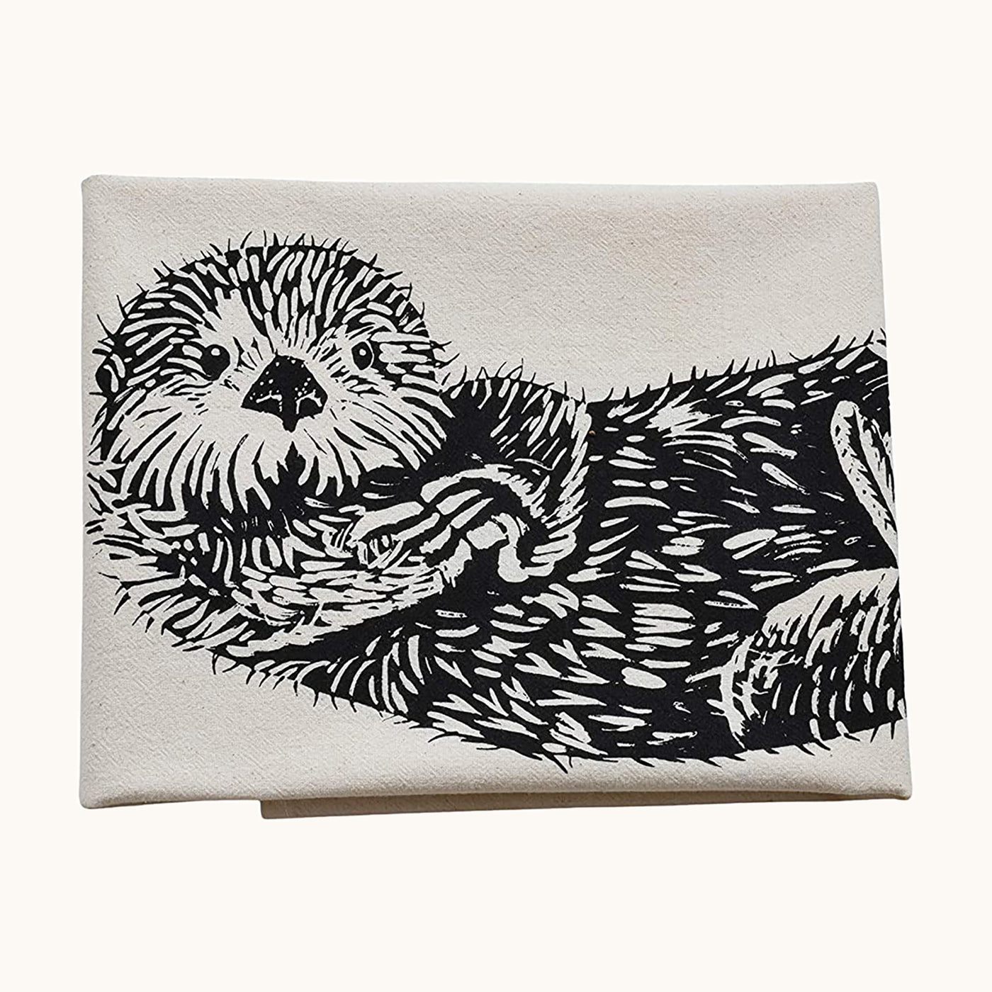 Organic Otter Tea Towel