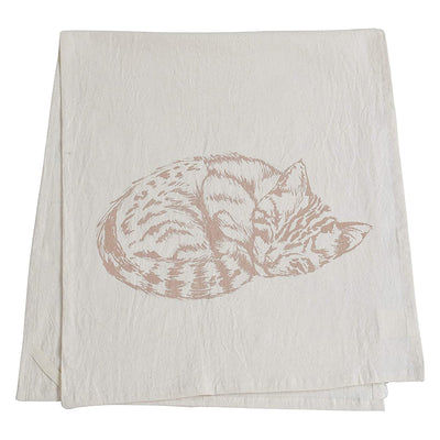 Organic Cat Tea Towel