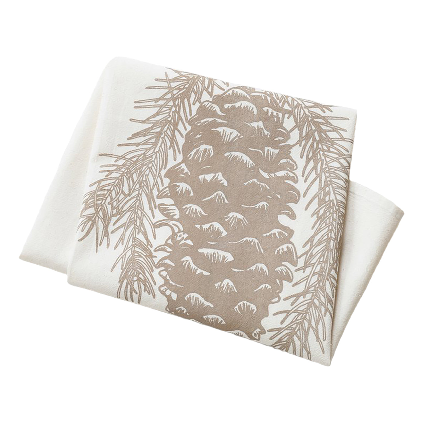 Organic Pine Cone Tea Towel