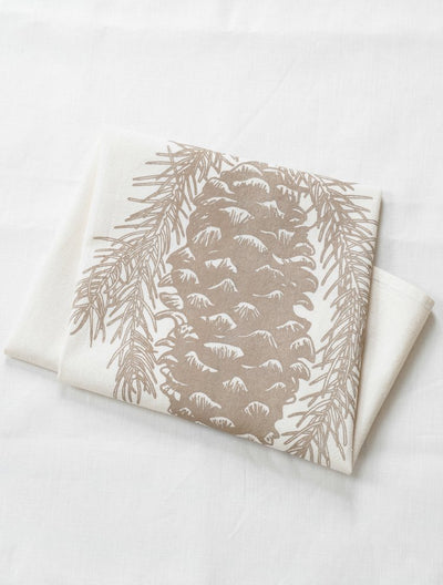 Organic Pine Cone Tea Towel