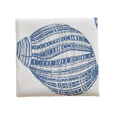 Set of 4 Organic Periwinkle Shell Cloth Napkins