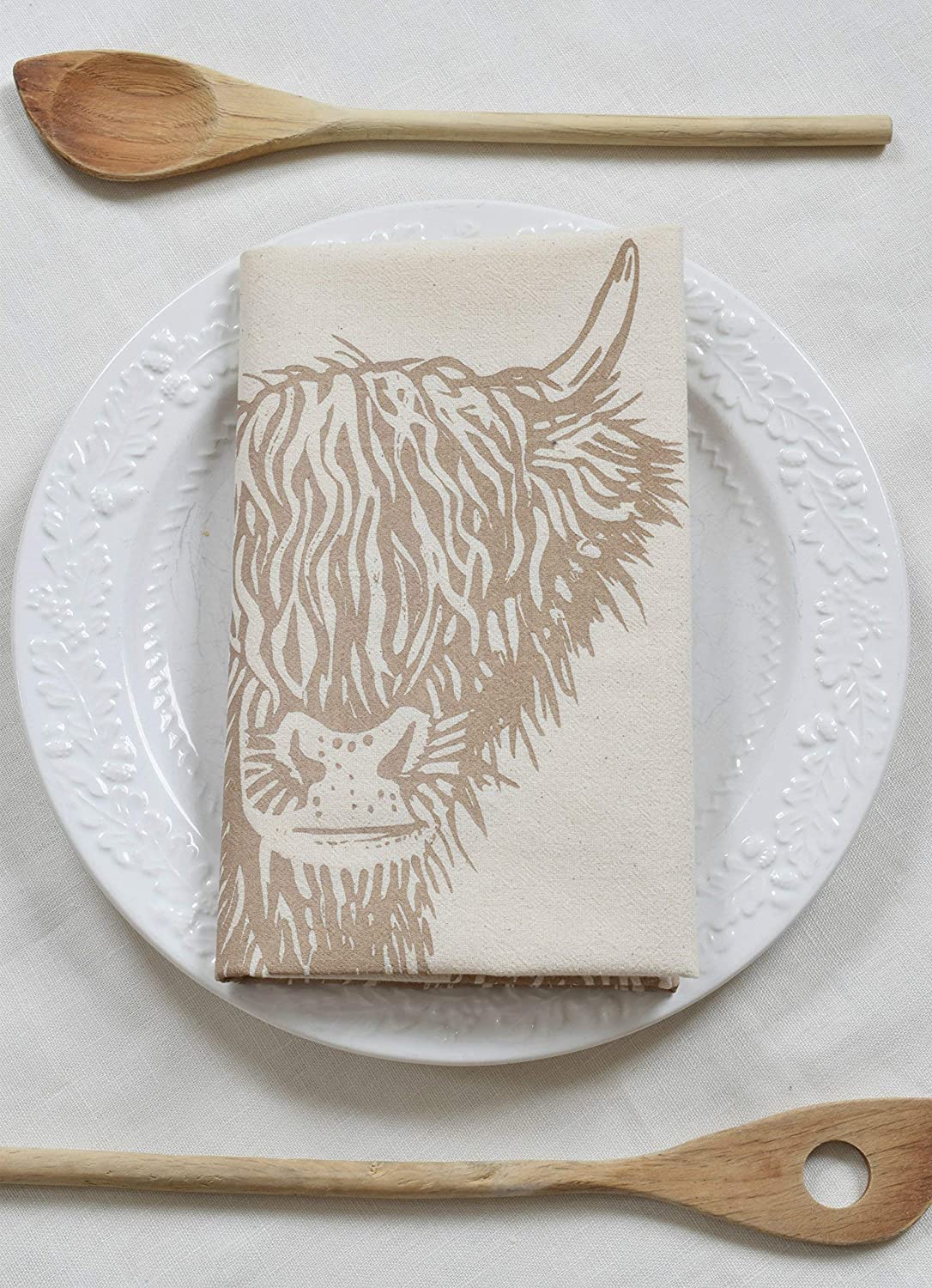 Organic Cow Tea Towel