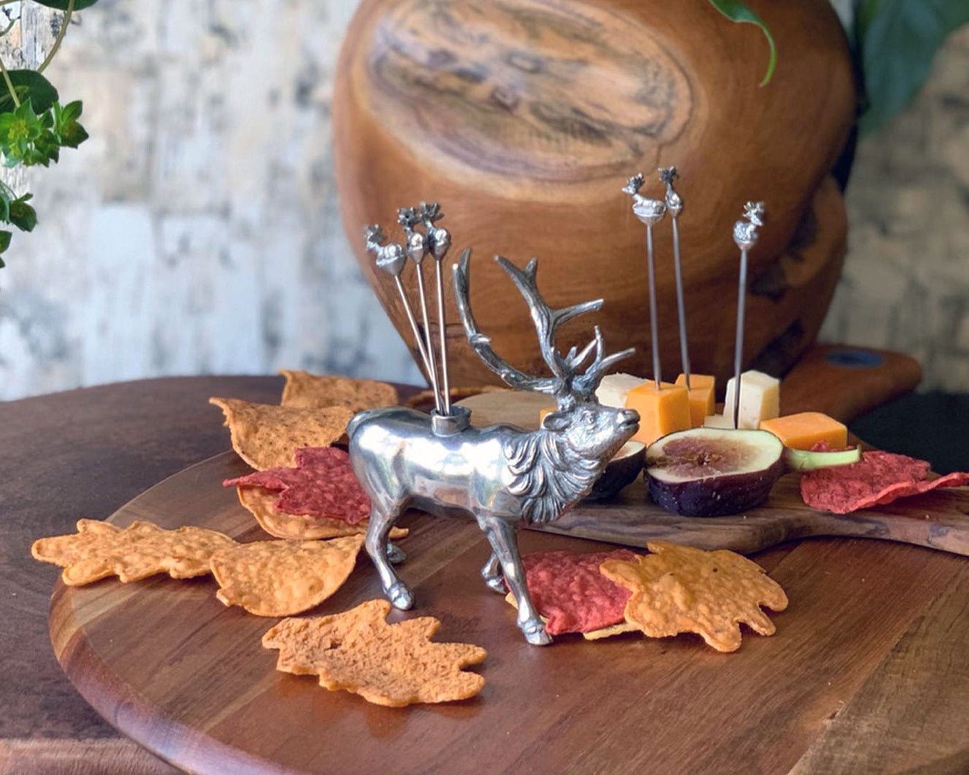 Elk Pewter Cheese Pick Set