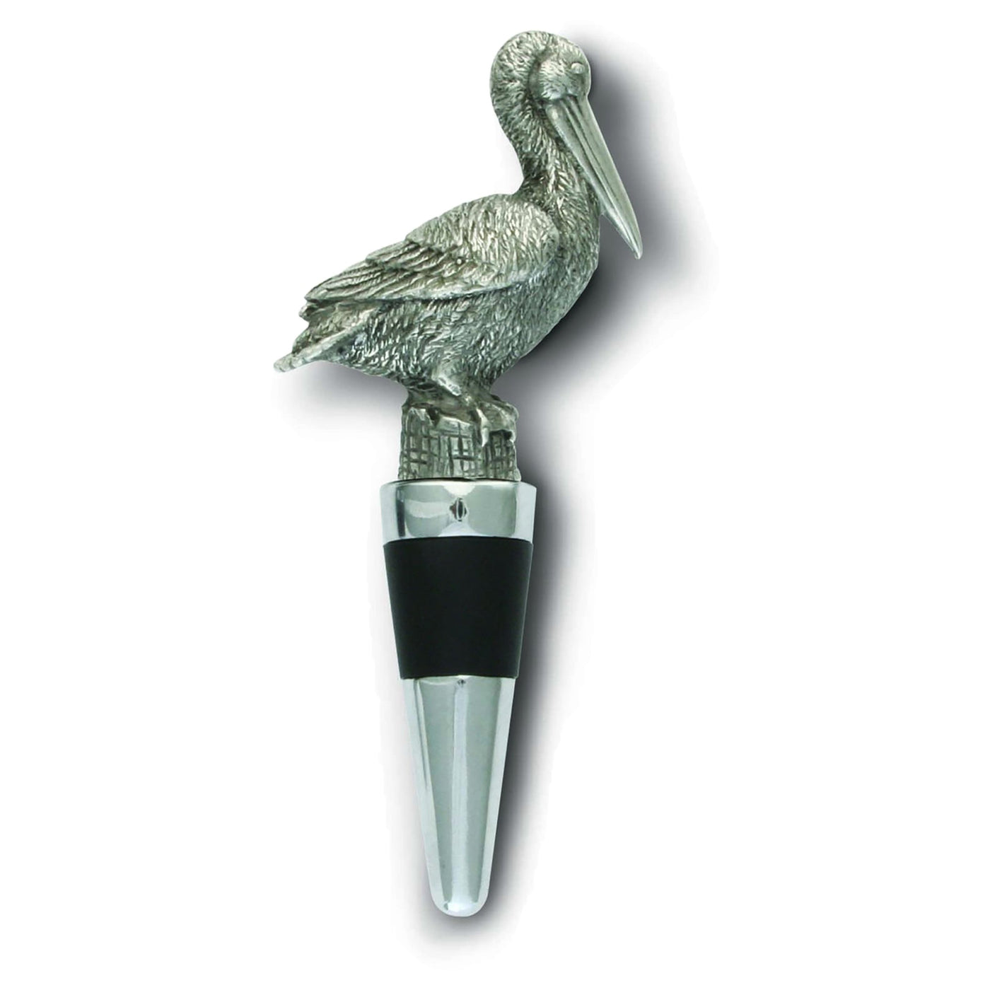 Pewter Pelican Bottle Stopper