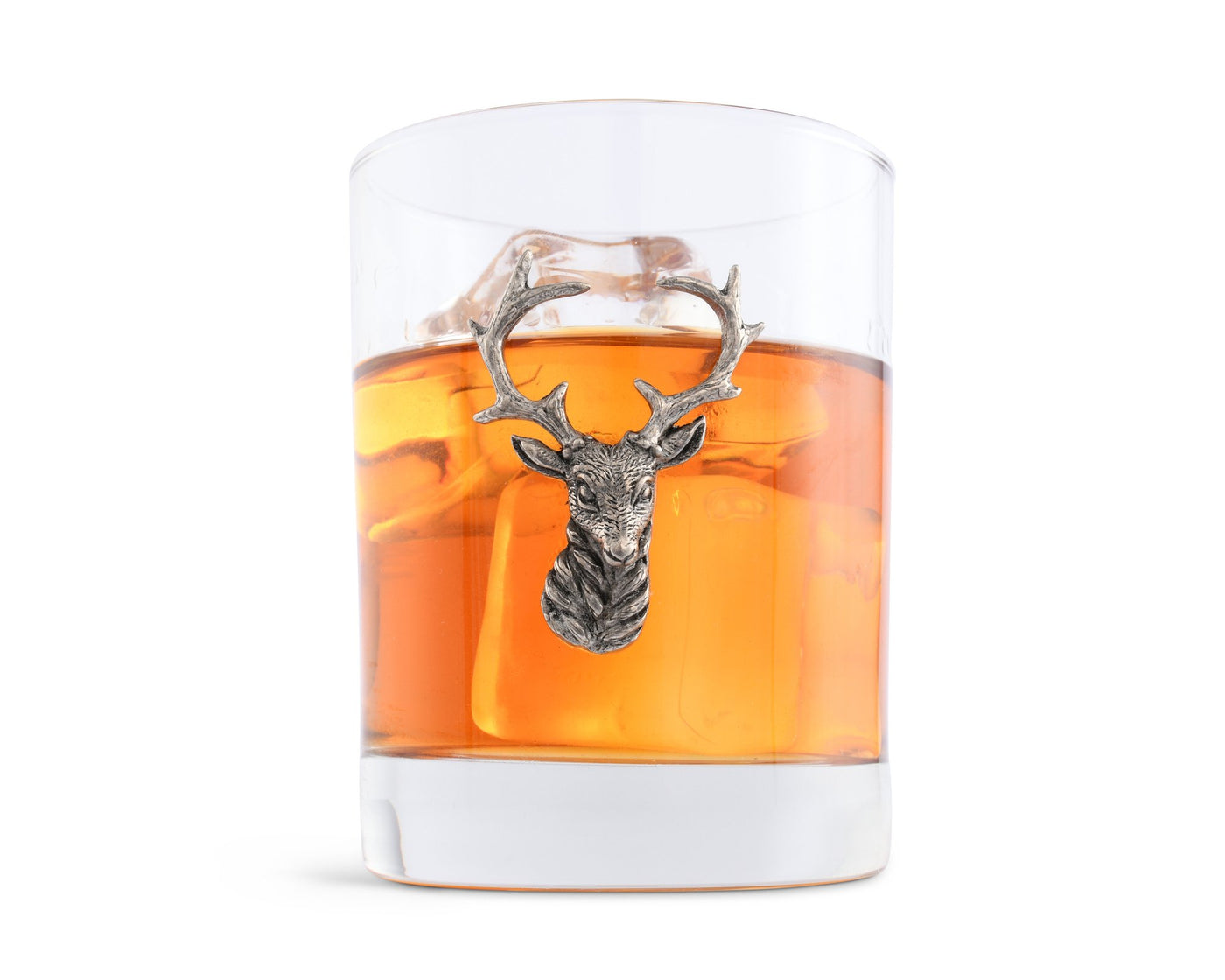 Elk Head Double Old Fashioned Glass