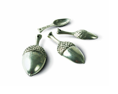 Pewter Acorn Measuring Spoons