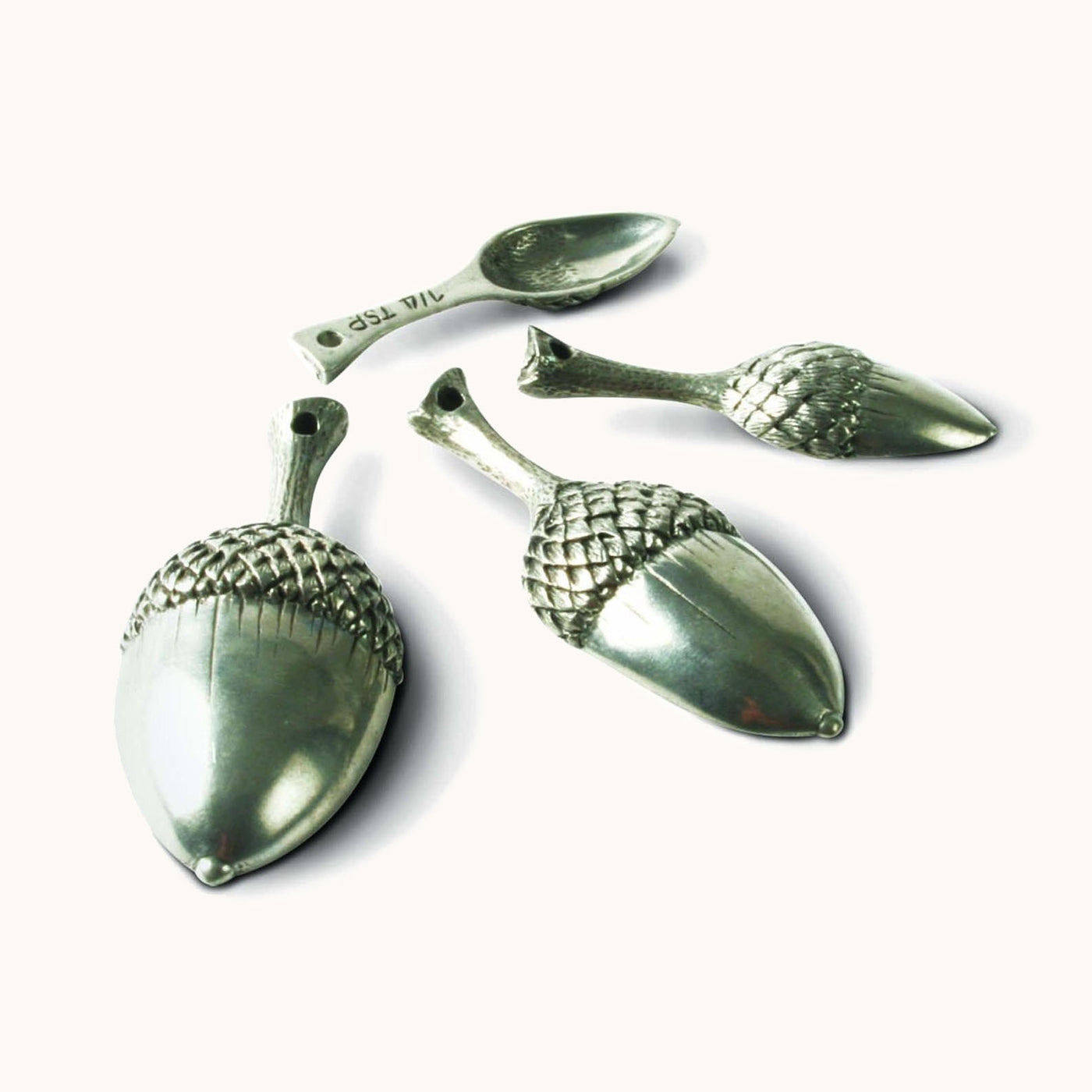 Pewter Acorn Measuring Spoons