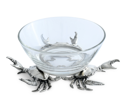 Crab Glass Dip Bowl - Large