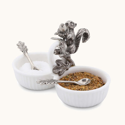 Squirrel Double Salt Cellar