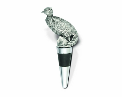 Pewter Pheasant Bottle Stopper