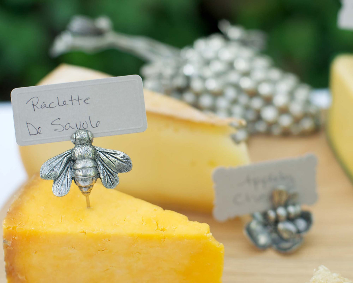 Pewter Honeybee Cheese Marker Set