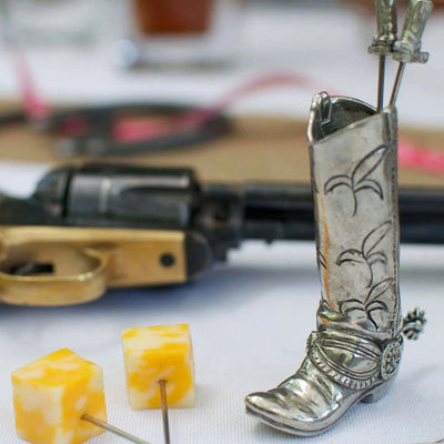 Western Boot Cheese Pick Set