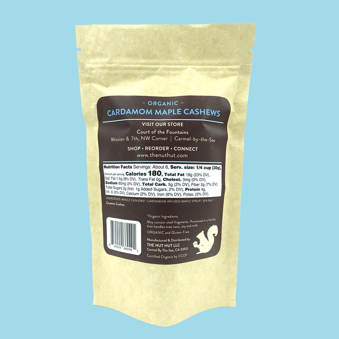 Organic Cardamom Maple Cashews