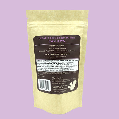 Organic Dark Cocoa Dusted Cashews
