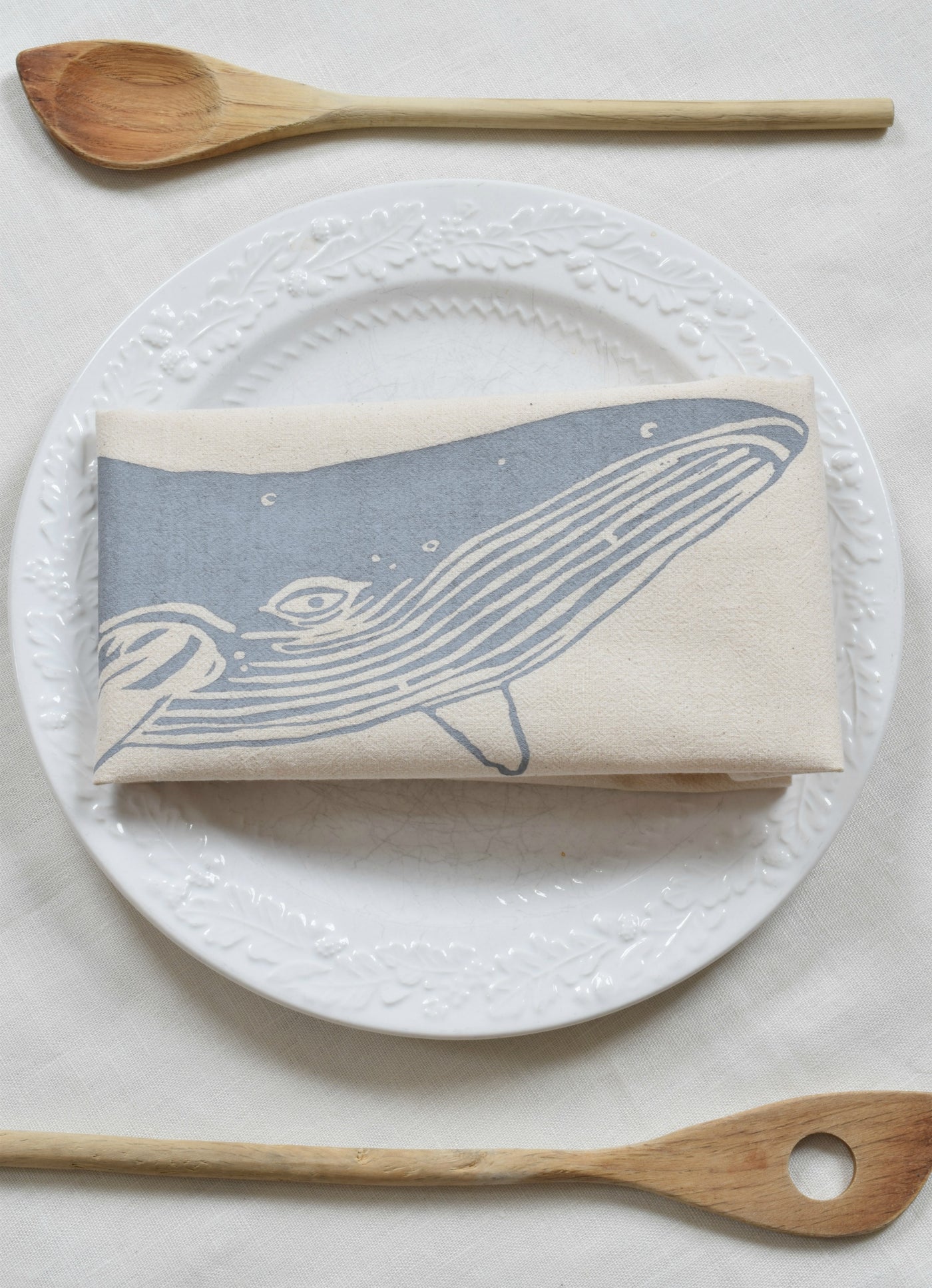 Organic Whale Tea Towel