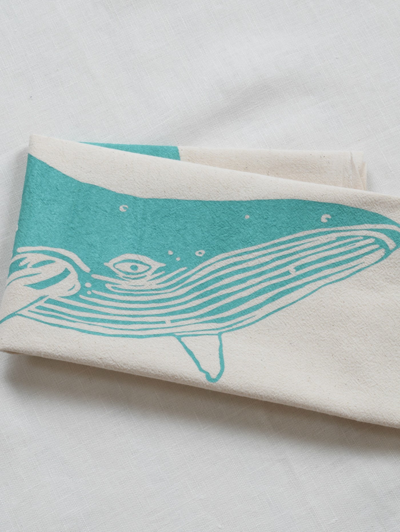 Organic Whale Tea Towel