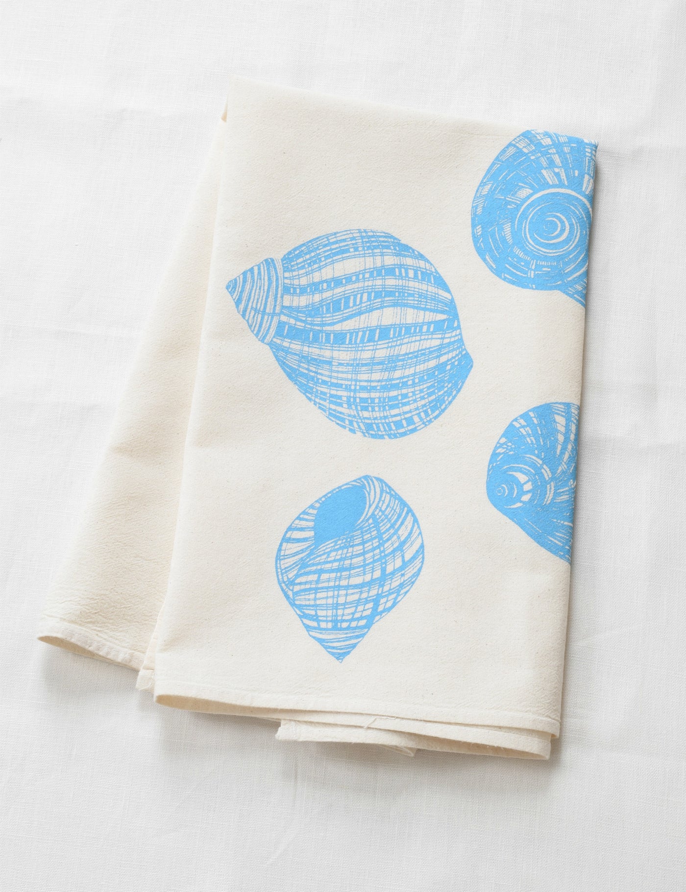 Organic Periwinkle Shell Tea Towel